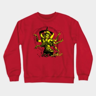 Kali Goddess Yellow Crewneck Sweatshirt